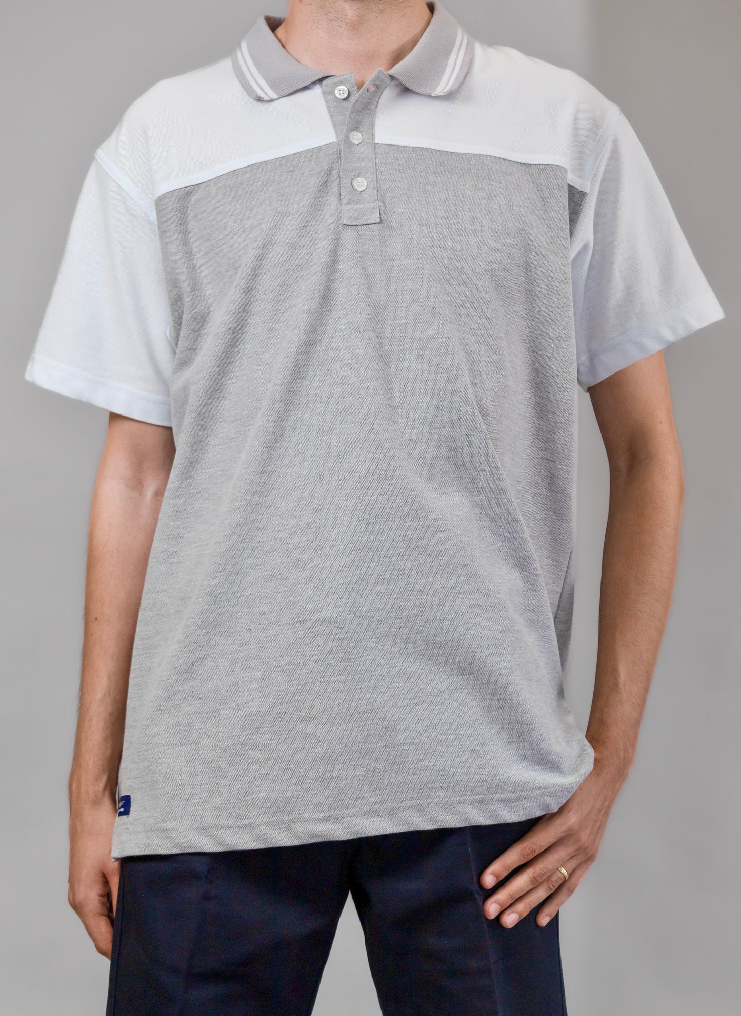 Playera Tipo Polo Combinada