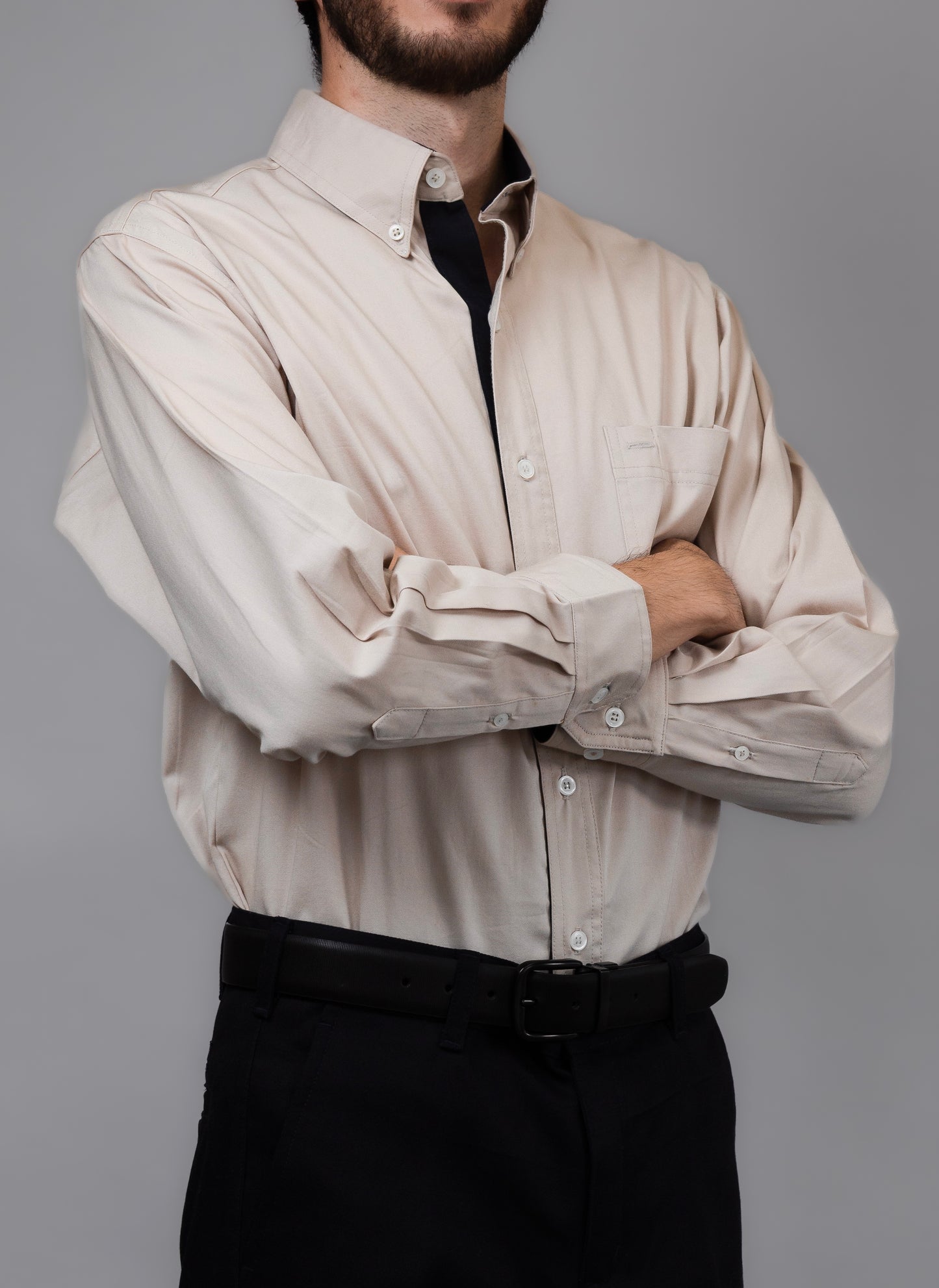 Camisa Manga Larga Khaki