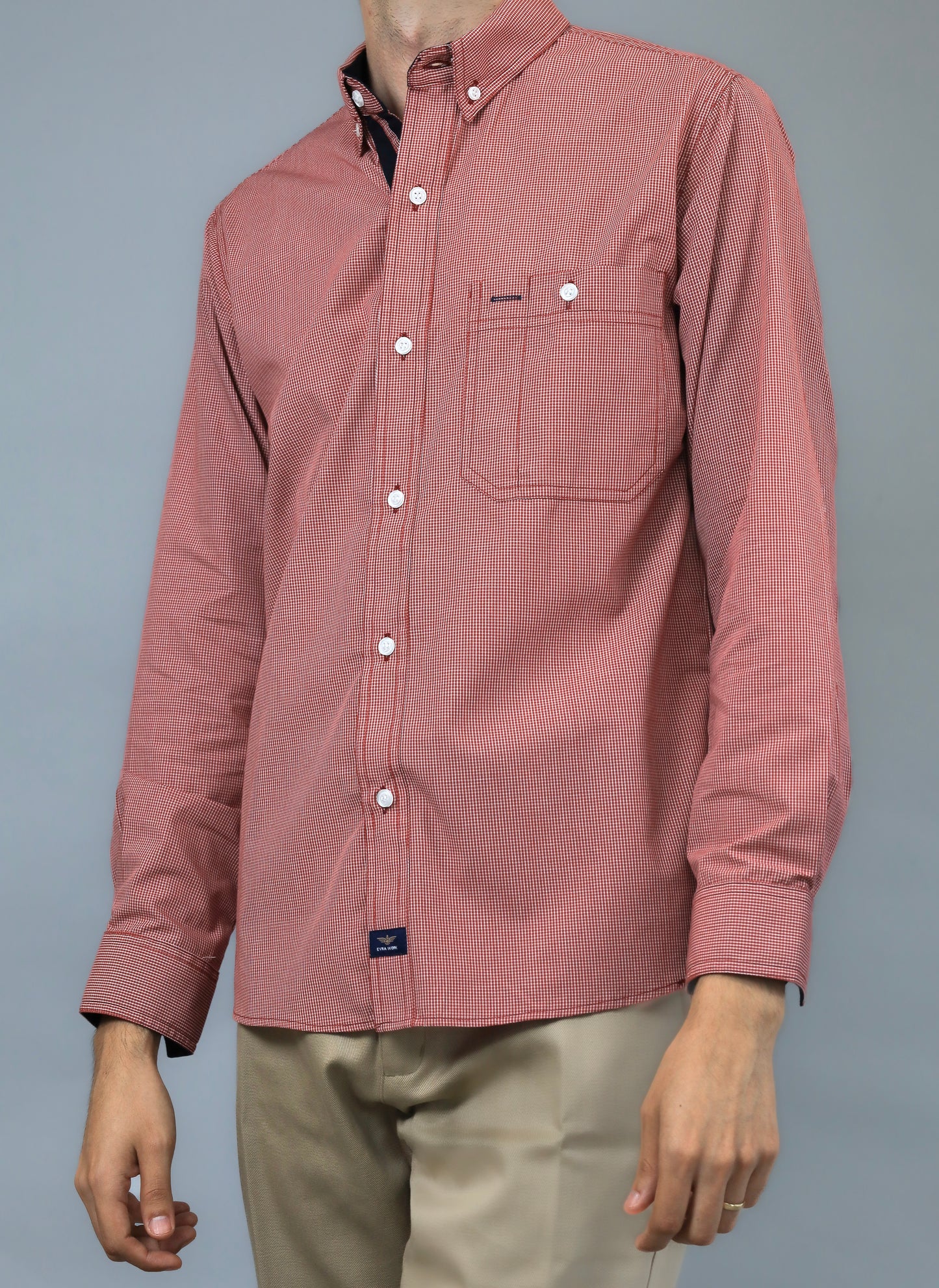 Camisa Manga Larga Rojo Capri