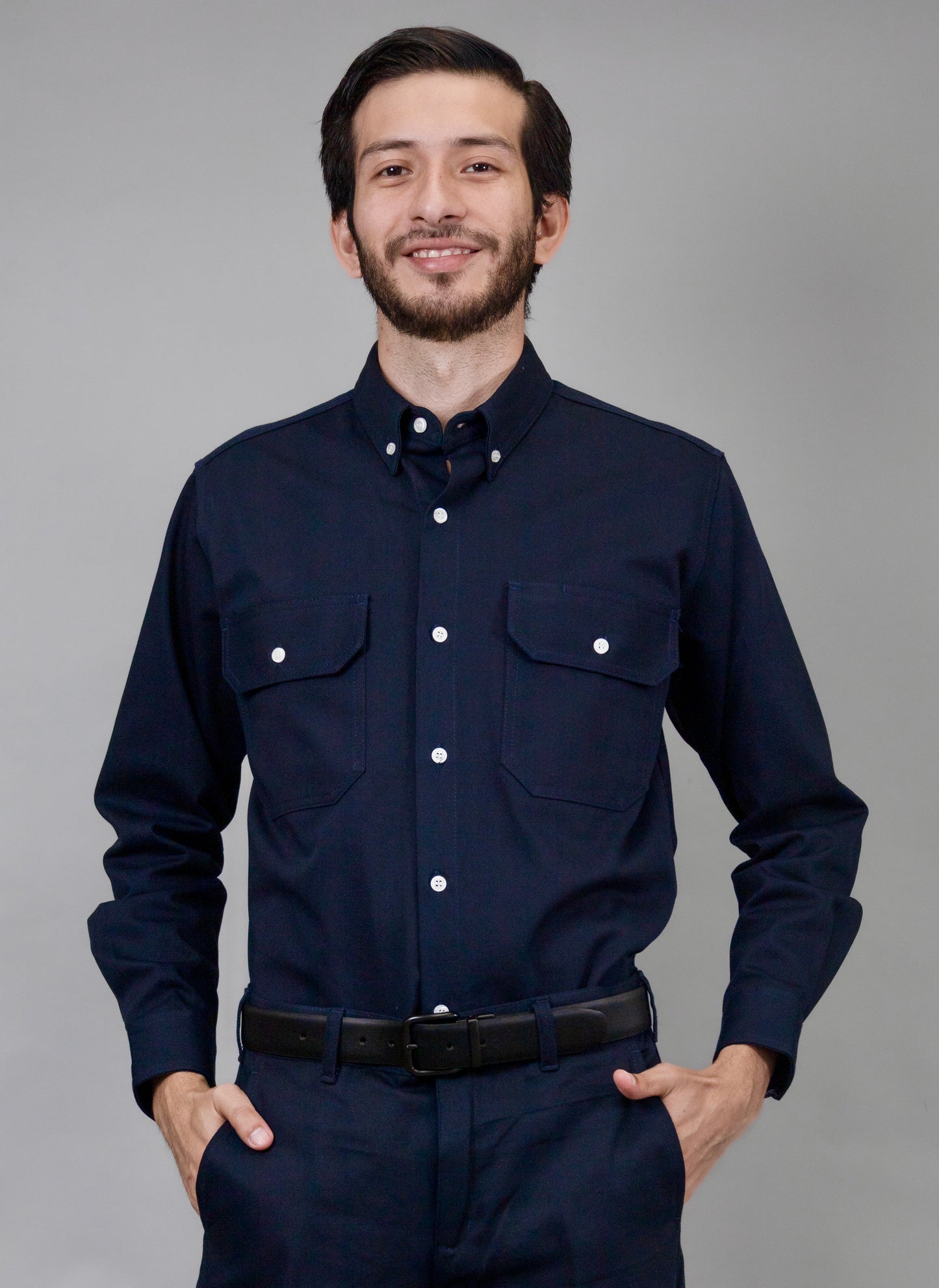 Camisa Manga Larga Marino