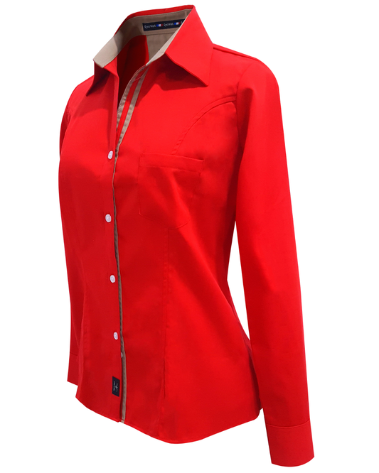 Blusa Manga Larga Roja