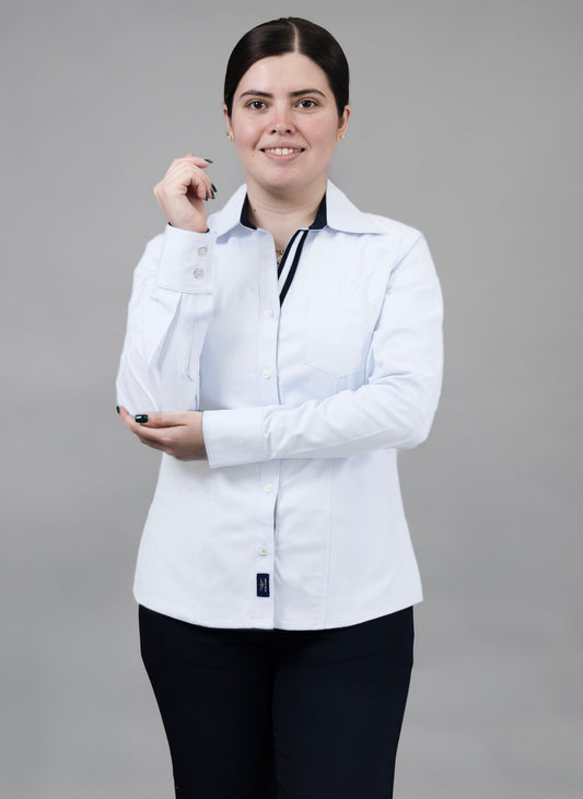 Blusa Manga Larga Blanca