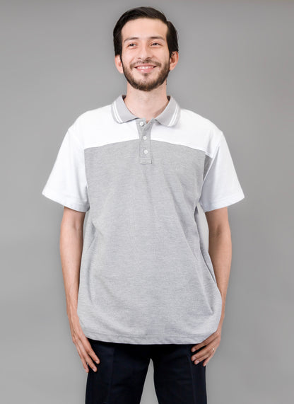 Playera Tipo Polo Combinada