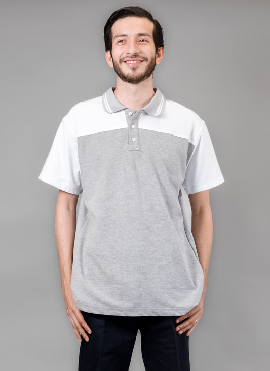 Playera Tipo Polo Combinada