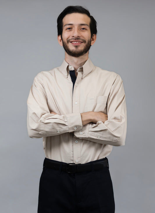 Camisa Manga Larga Khaki
