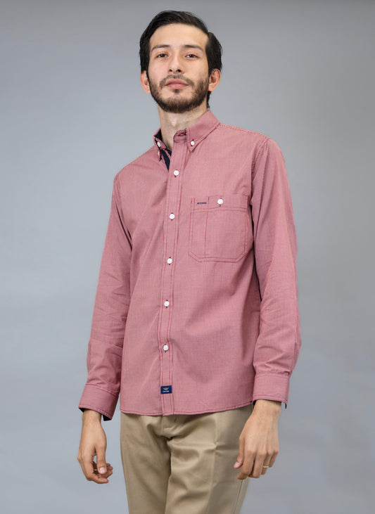 Camisa Manga Larga Rojo Capri
